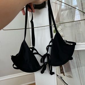 Black Missguided Swim Top